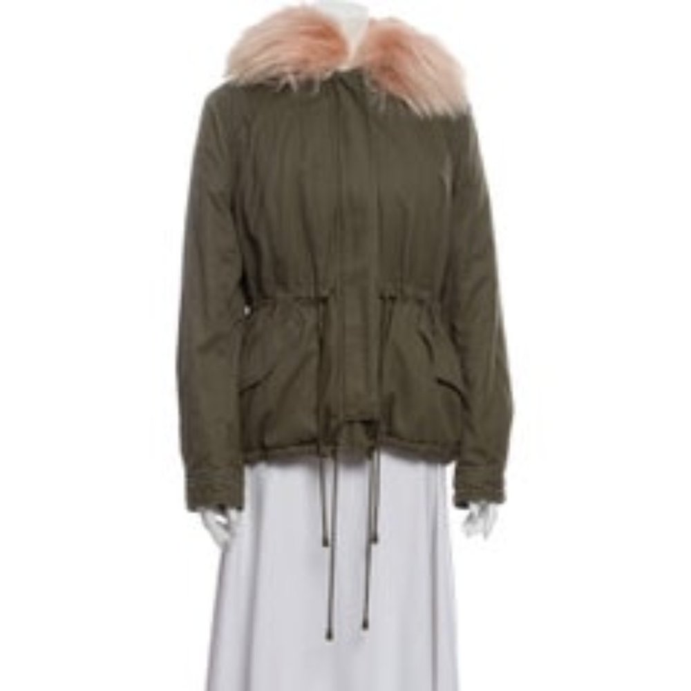 Alessandra Chamonix fur trim anorak jacket
